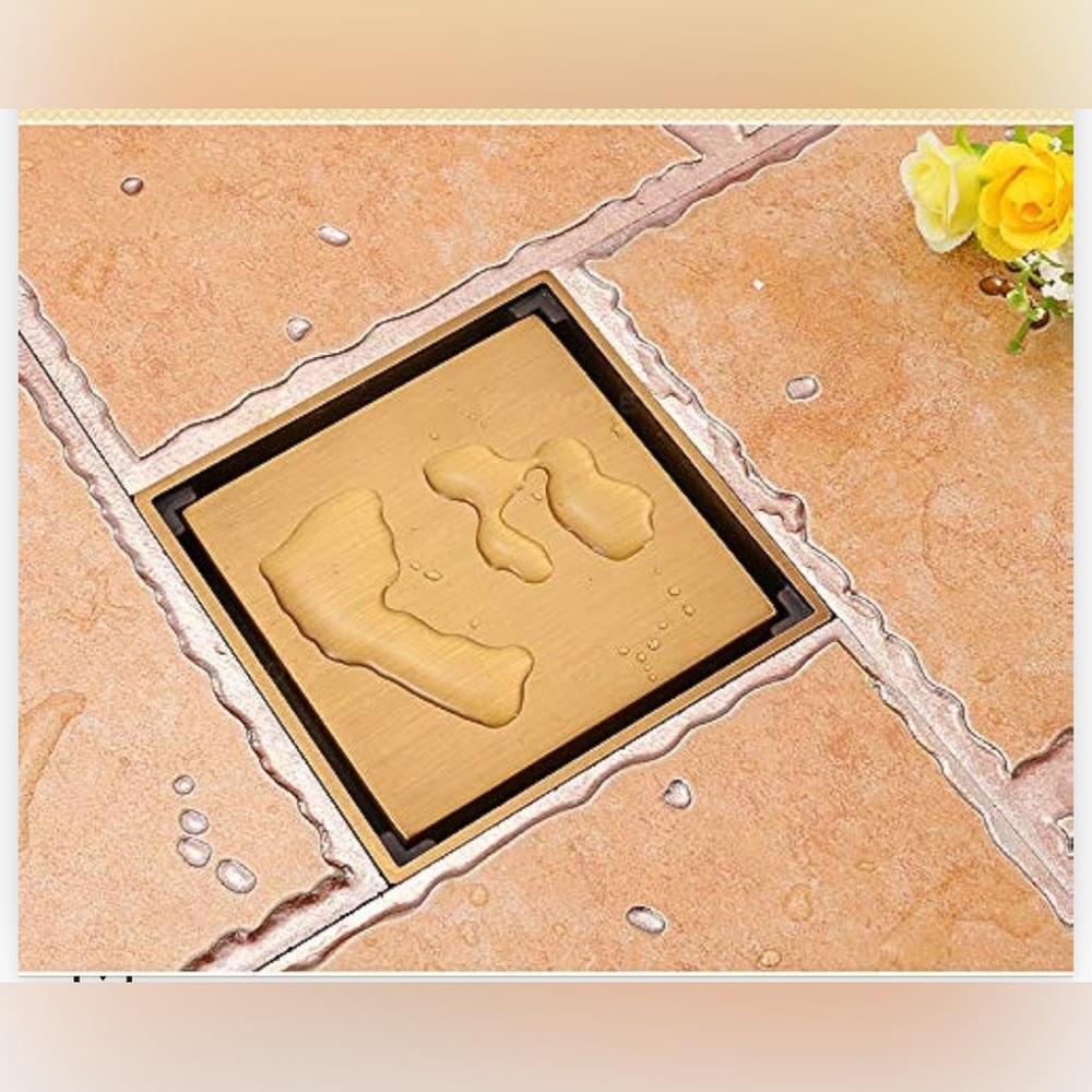 Gold Floor Drain NEW